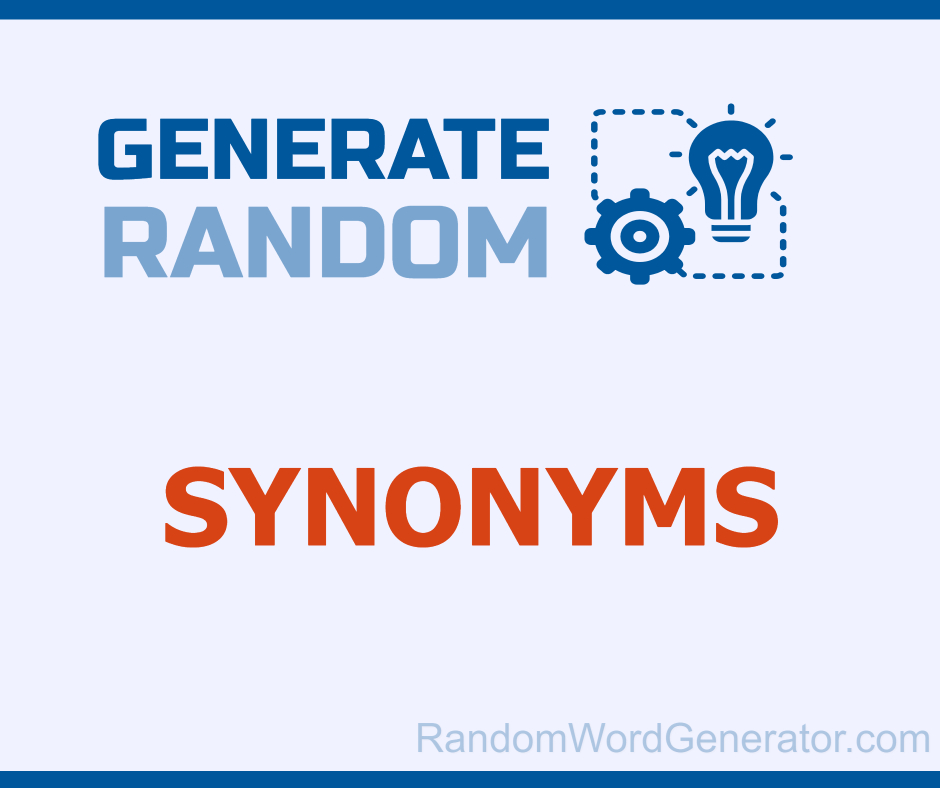 Random Synonym Generator